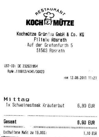 citag Hffner Kochmtze Restaurant